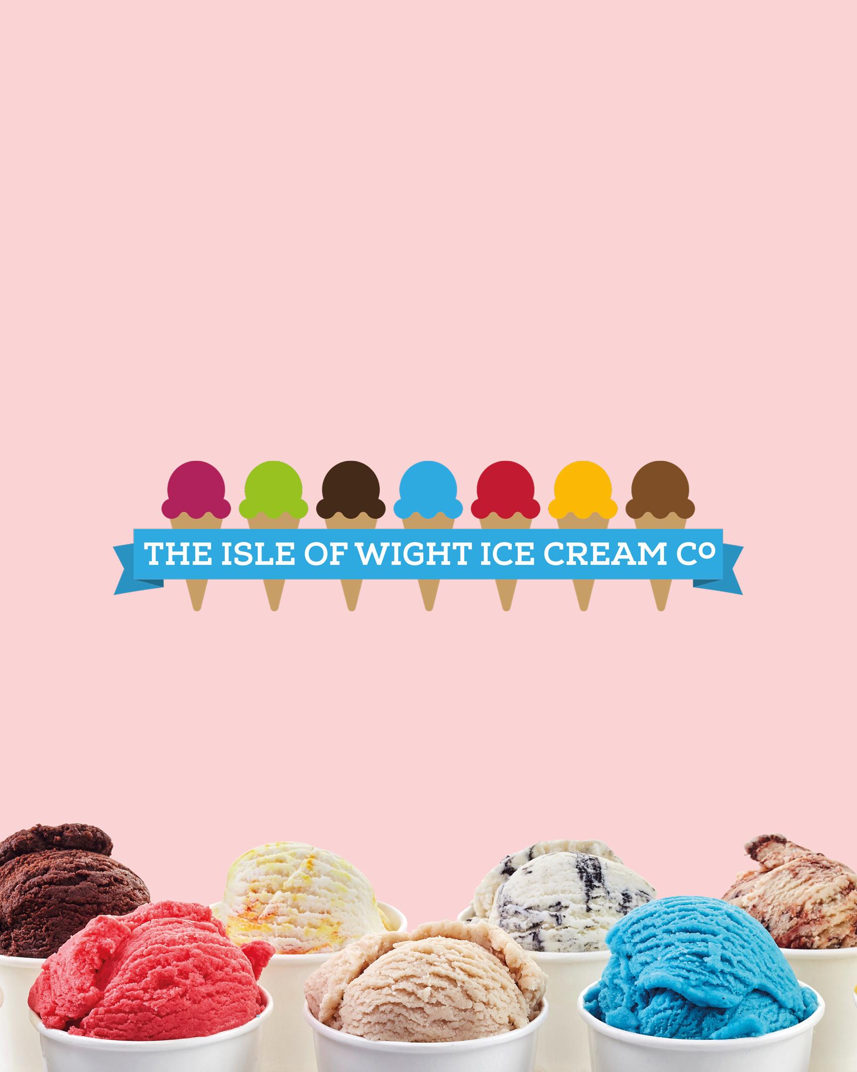 The Isle of Wight Ice Cream Co Extended Logo Design